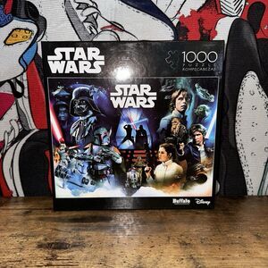 NEW Buffalo Games Star Wars 1000pc Jigsaw Puzzle Darth Vader Luke Skywalker